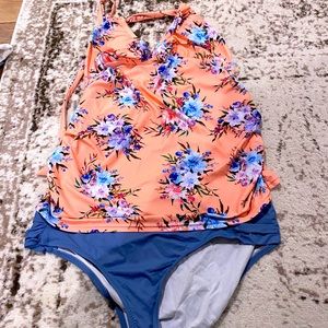 Pink blush bathing suit top